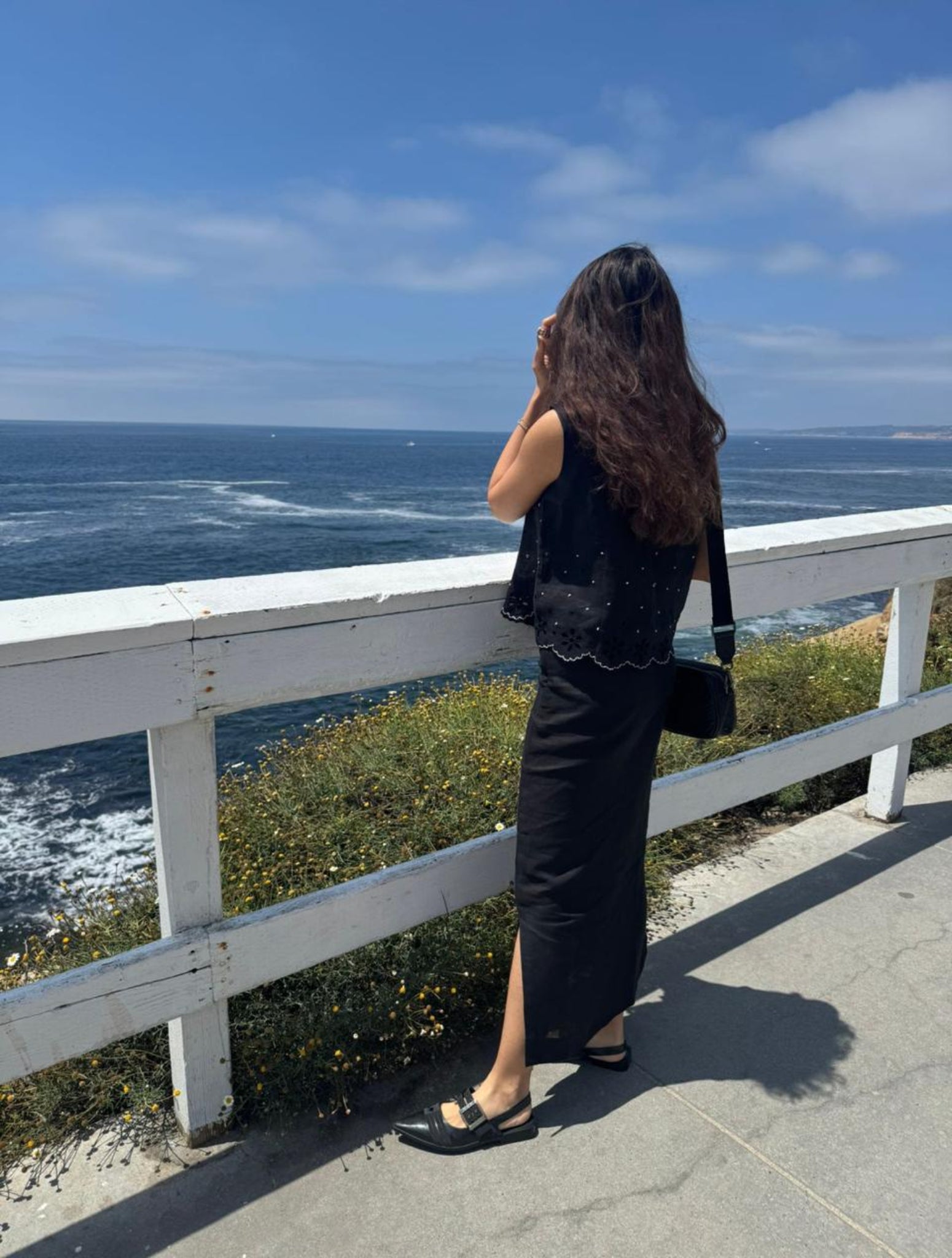 Rallia Black Skirt Set