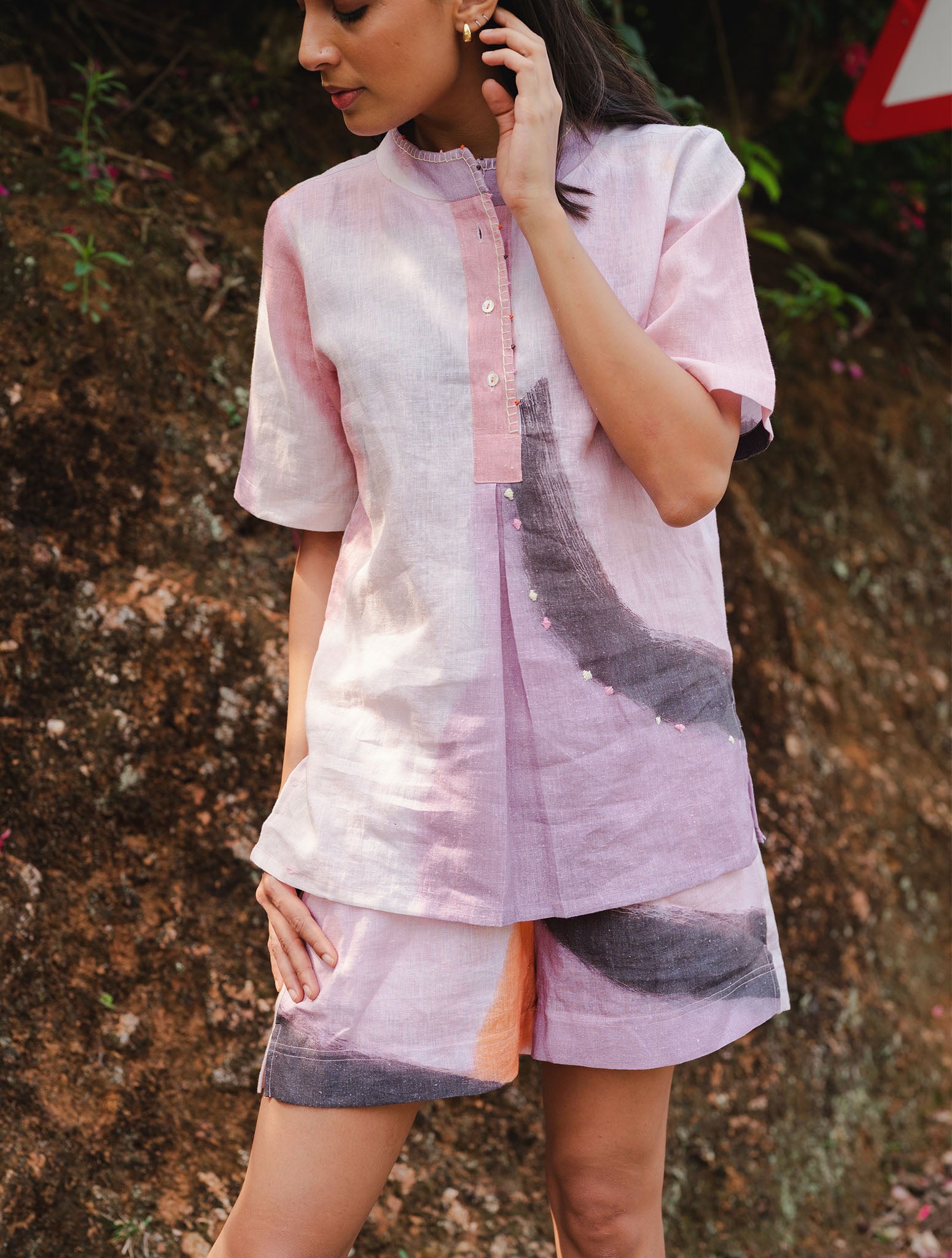 Adderly Linen Shorts Set