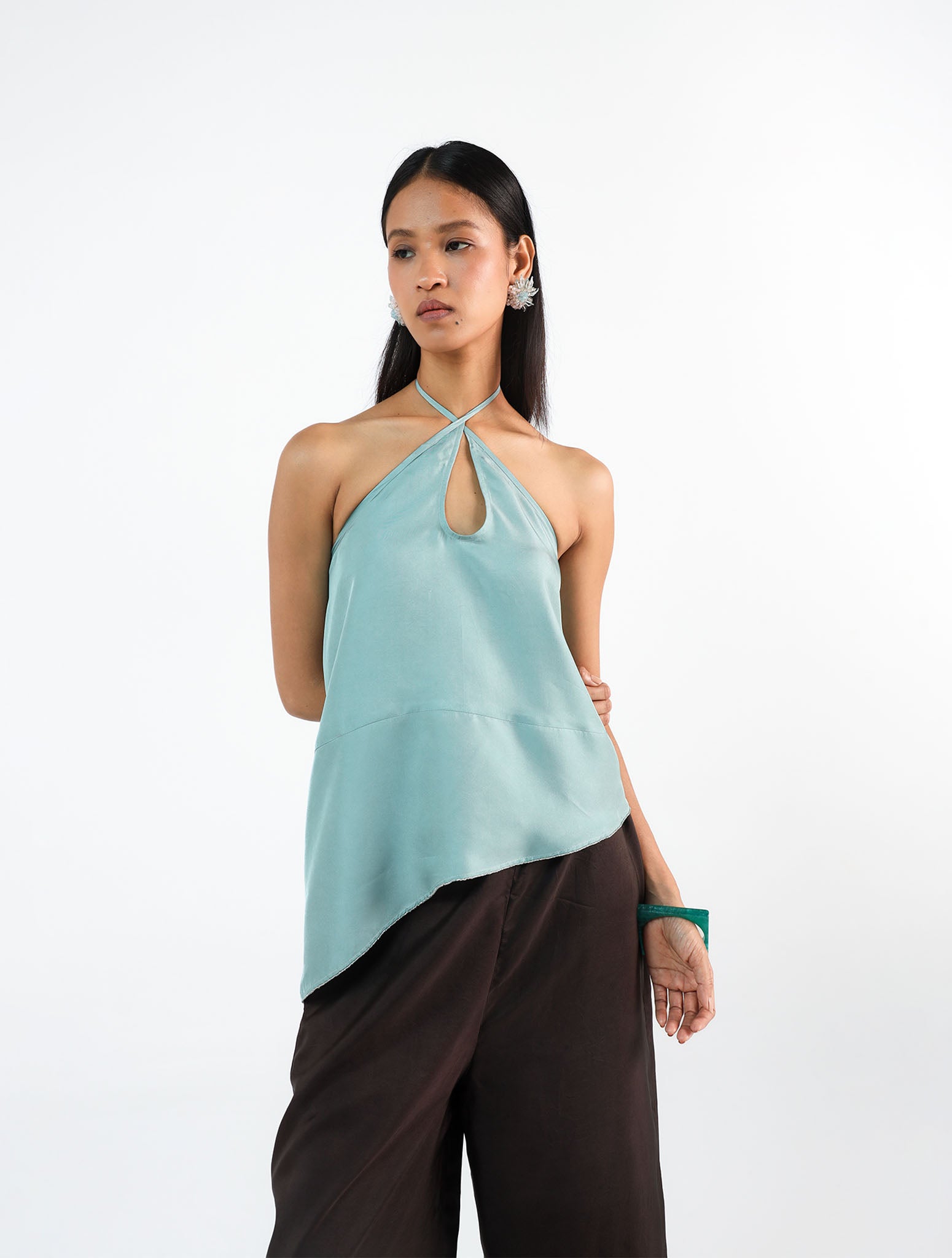 Teia Blue Silk Set