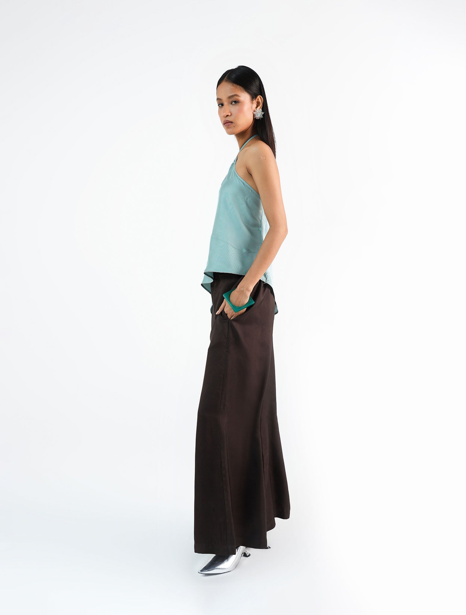 Teia Blue Silk Set