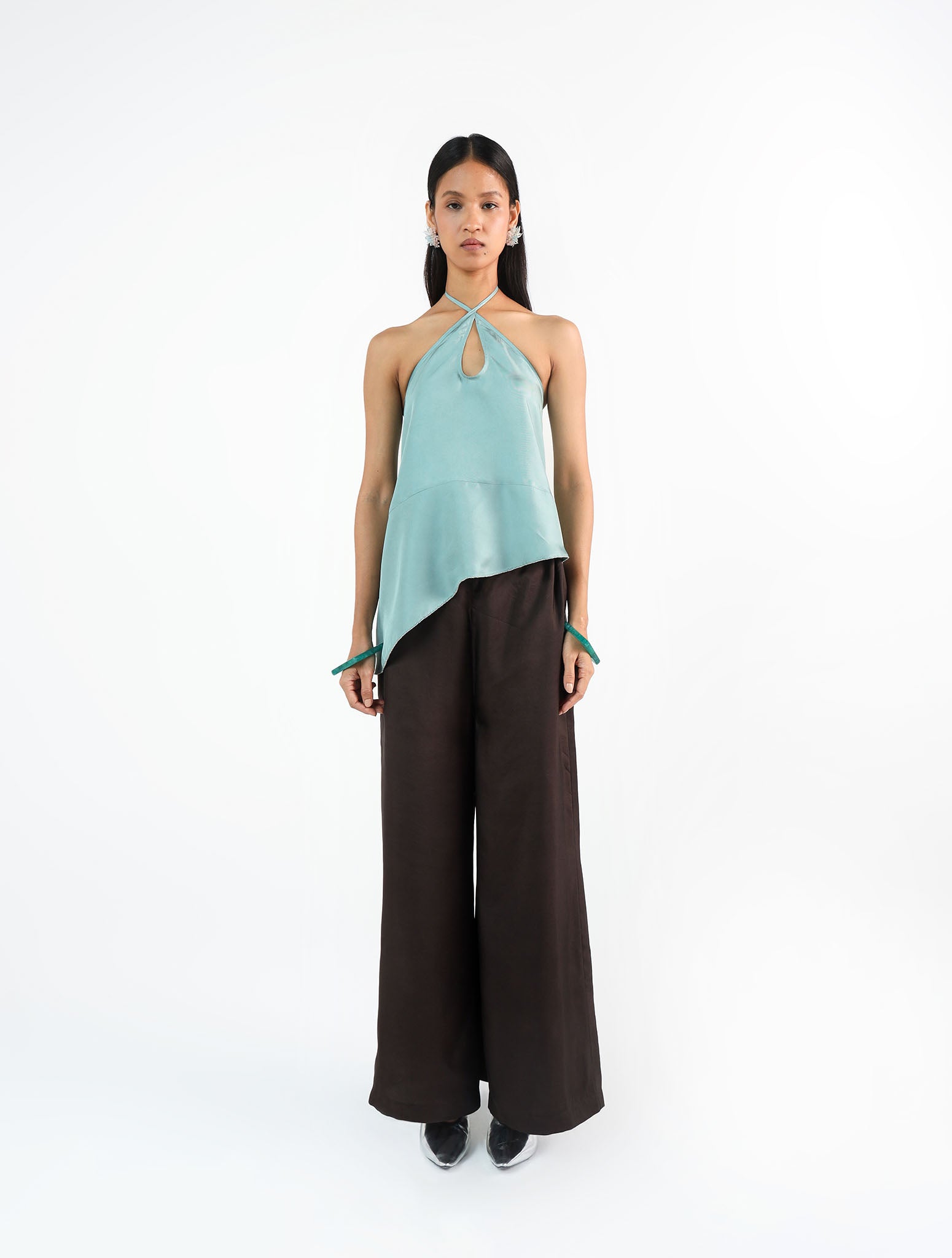 Teia Blue Silk Set