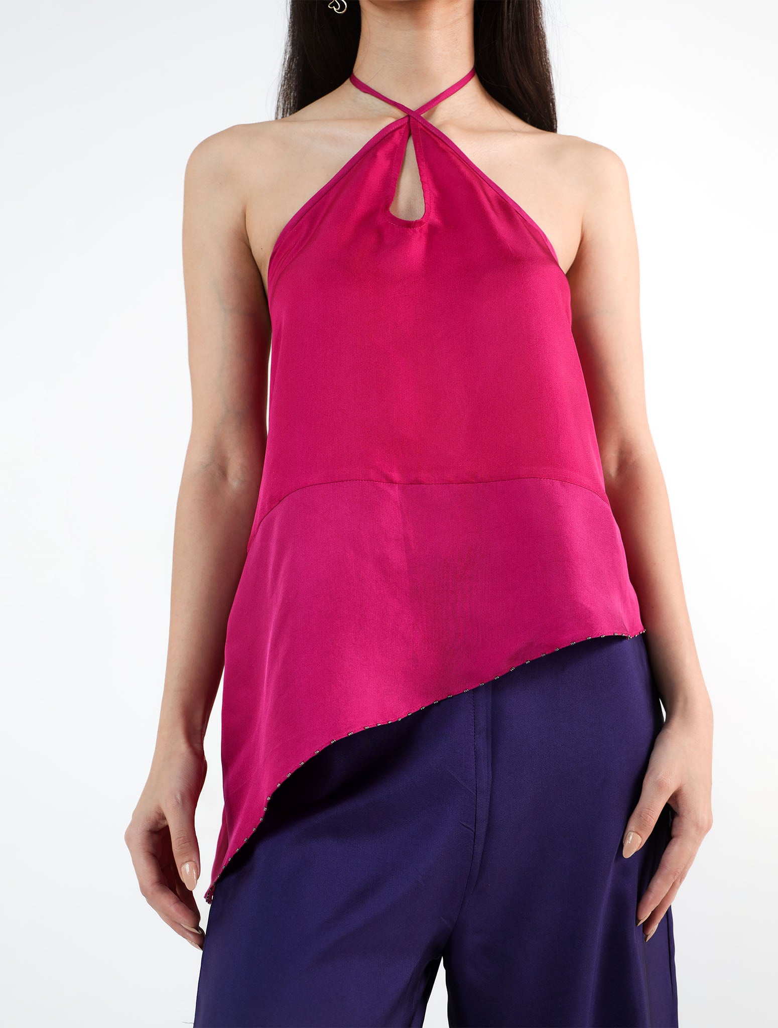 Teia Pink Silk Set