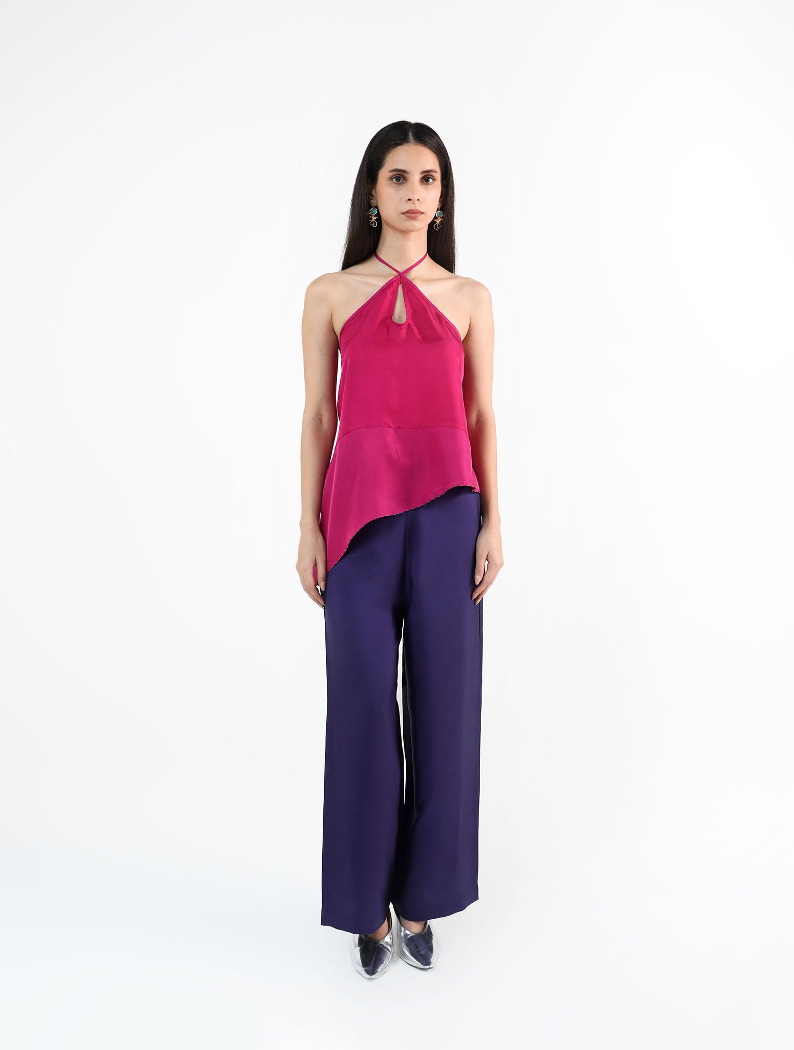 Teia Pink Silk Set