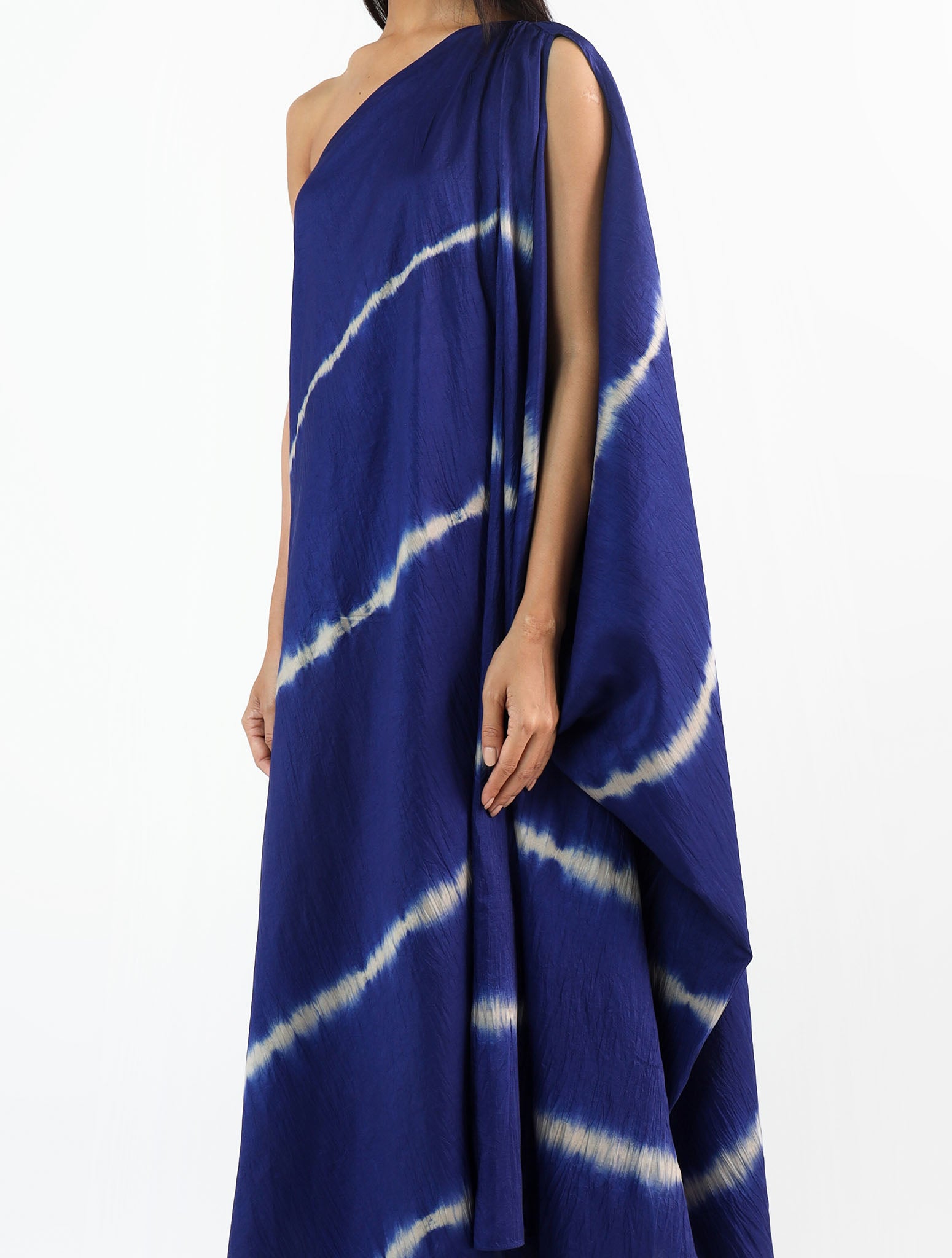 Midnight Leheriya Silk Dress