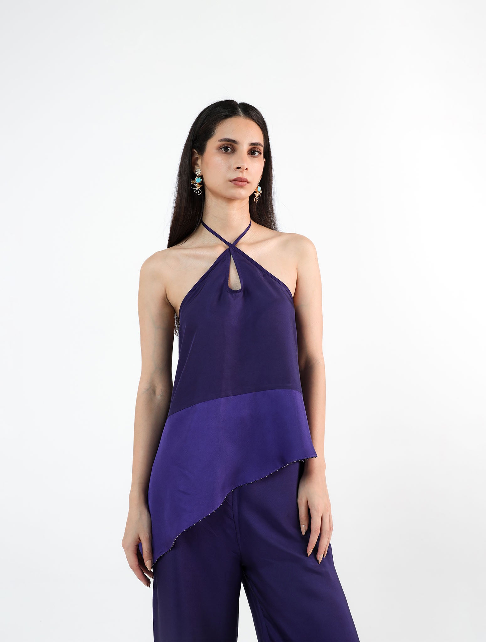 Teia Purple Silk Set
