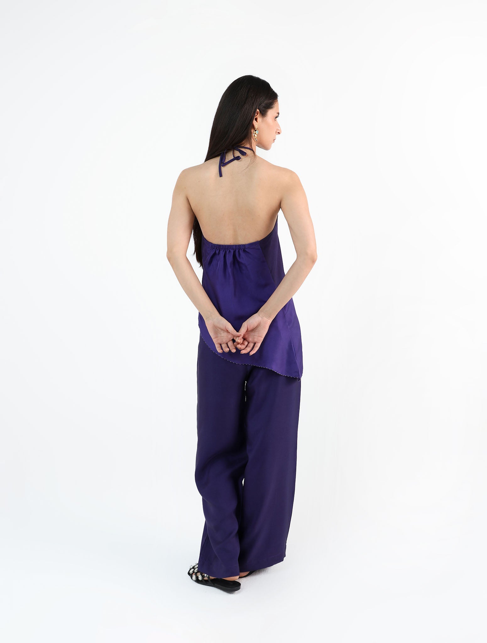 Teia Purple Silk Set
