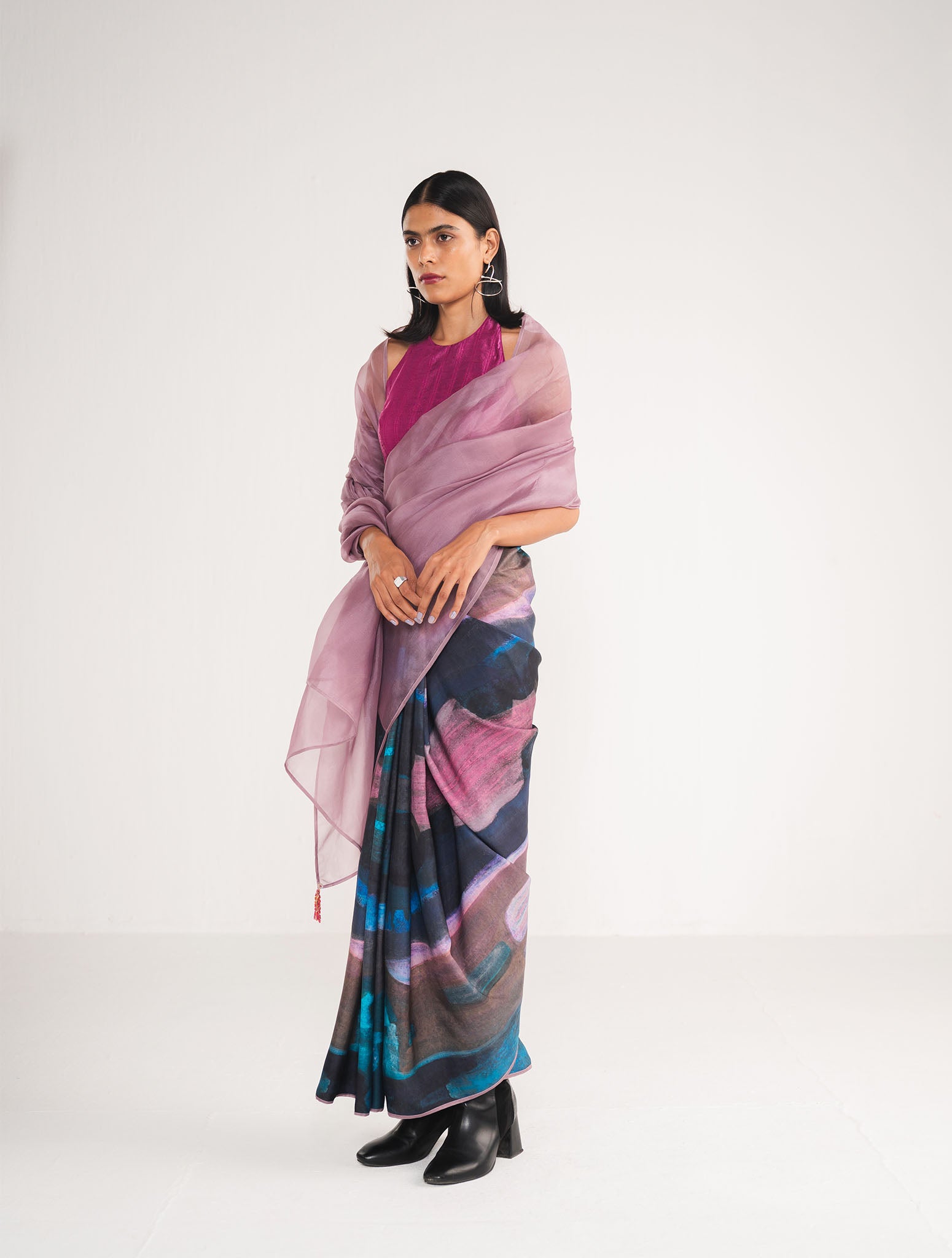Prismatic Organza Saree