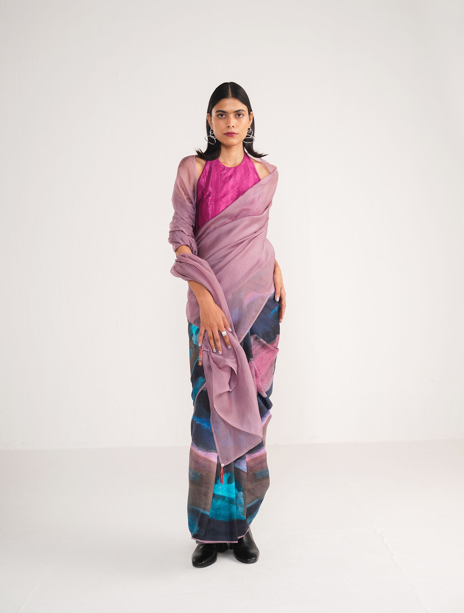 Prismatic Organza Saree