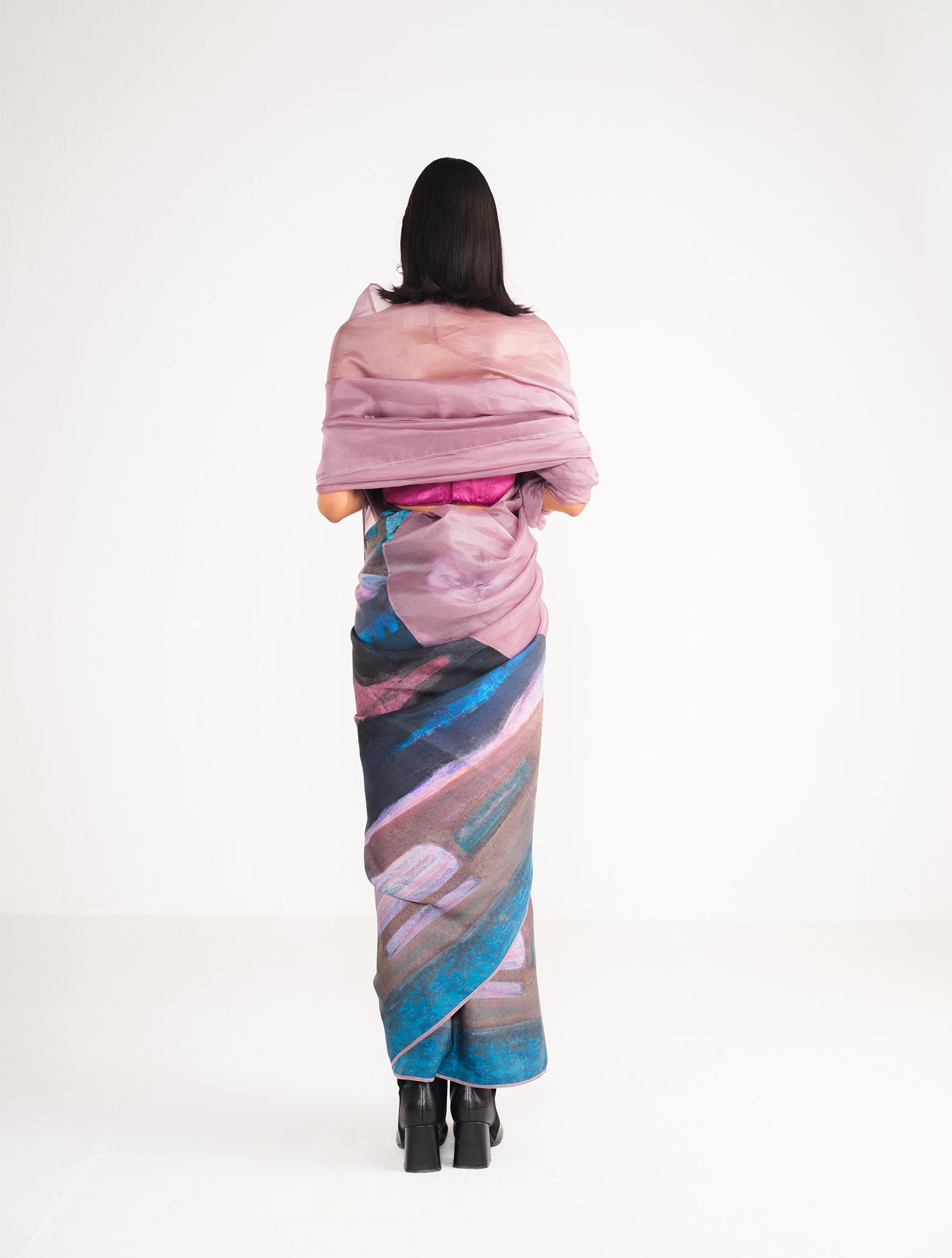 Prismatic Organza Saree