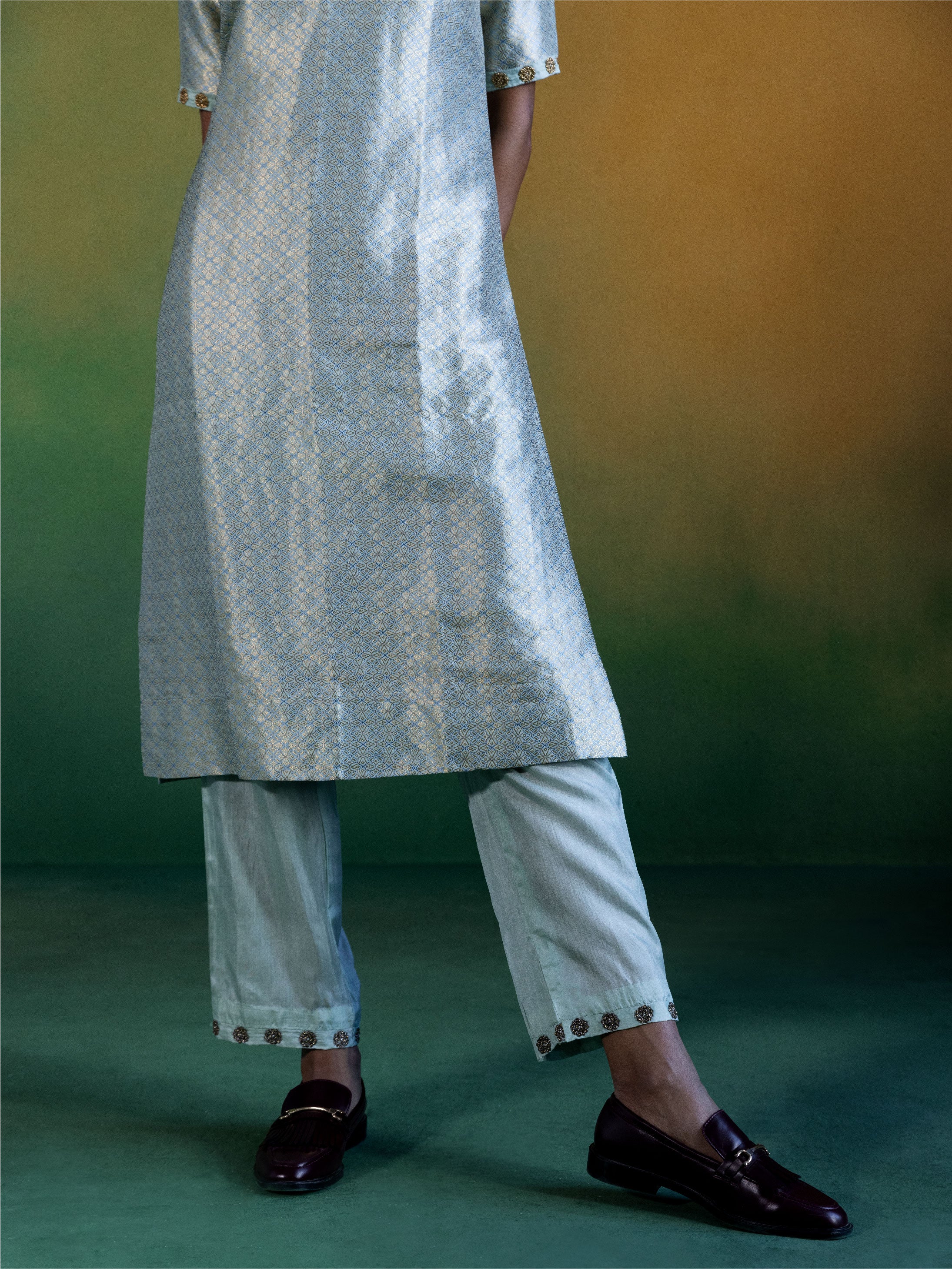 Blue Aaayat Kurta Set