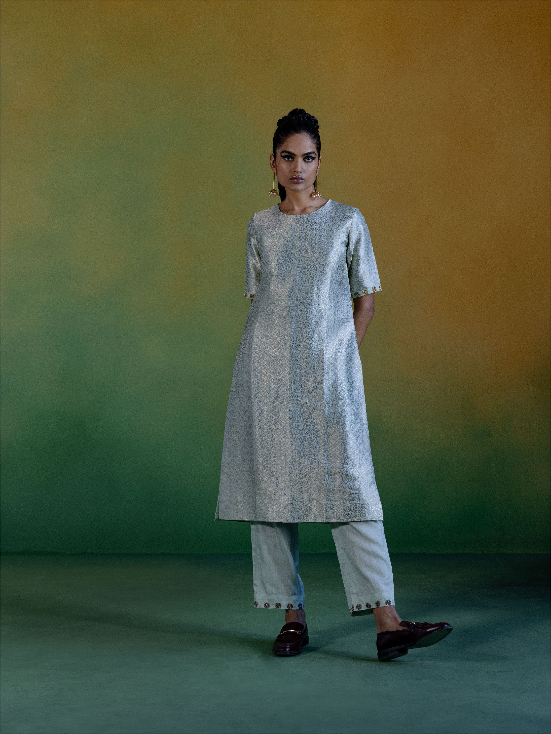 Blue Aaayat Kurta Set